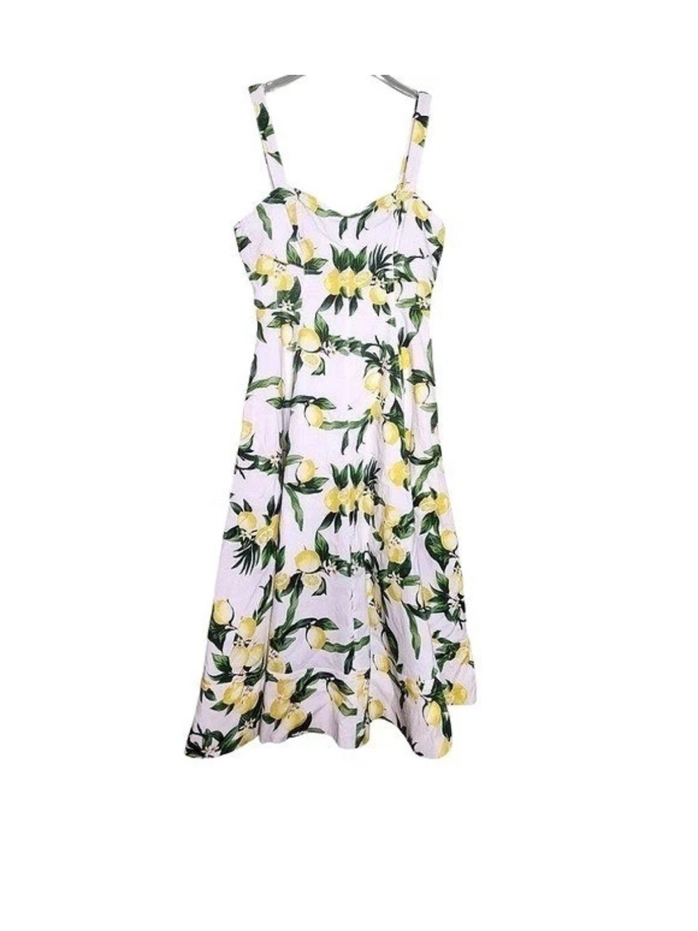 Avec Les Filles Lemon Print dress euro  summer  effortless fashionable